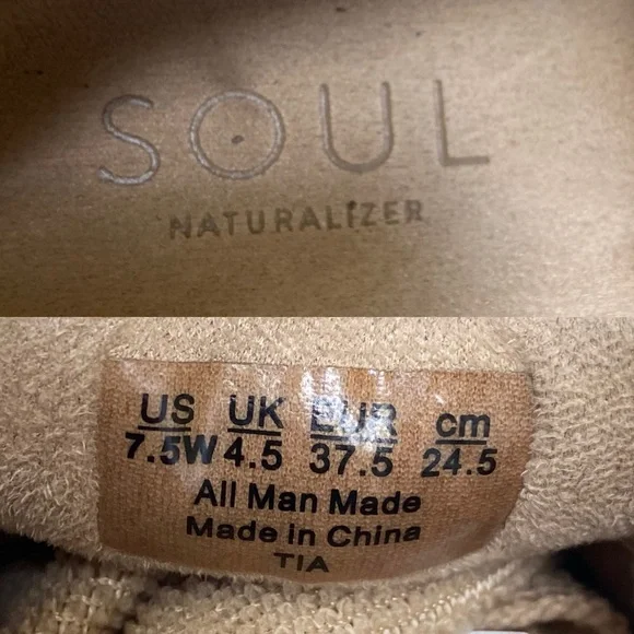 SOUL Naturalizer TIA Slip-On Sneaker Size 7.5W Mushroom Synthetic Size 7.5W - Picture 11 of 12